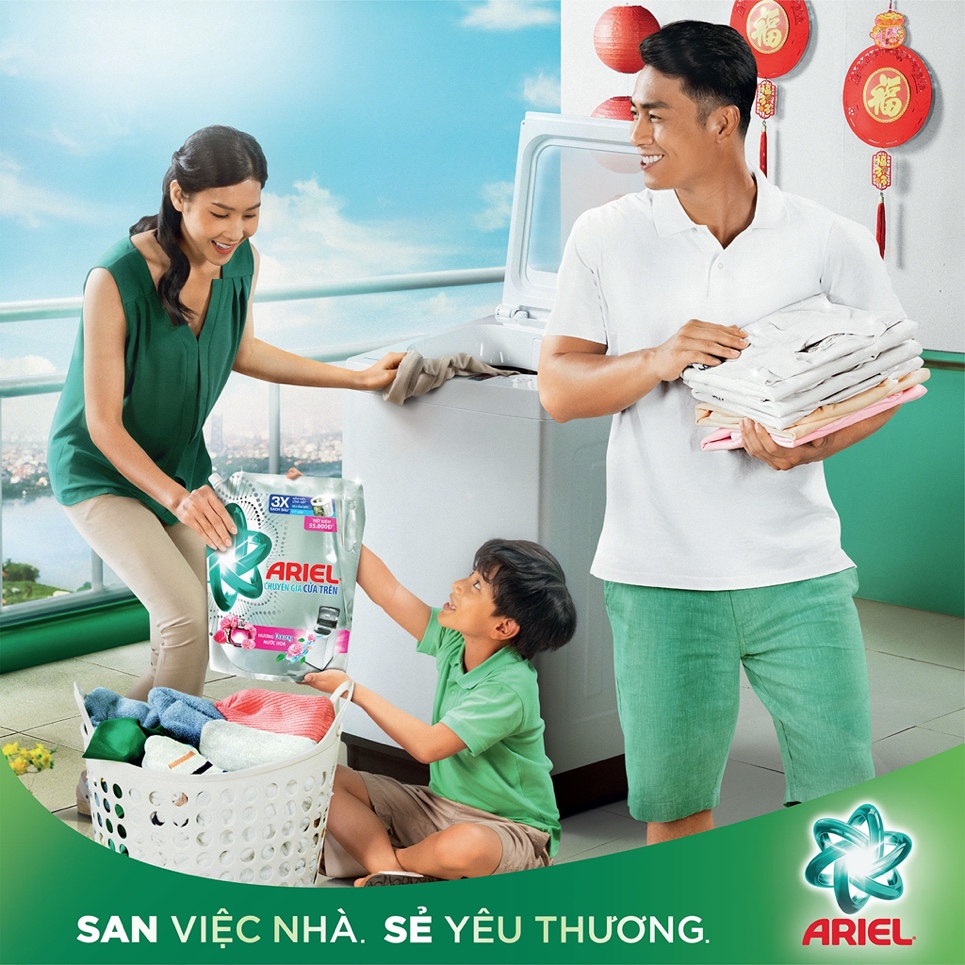 Nhãn hàng Ariel kêu gọi “San việc nhà, sẻ yêu thương” cùng người phụ nữ trong dịp tết 2023 - Báo Phụ Nữ