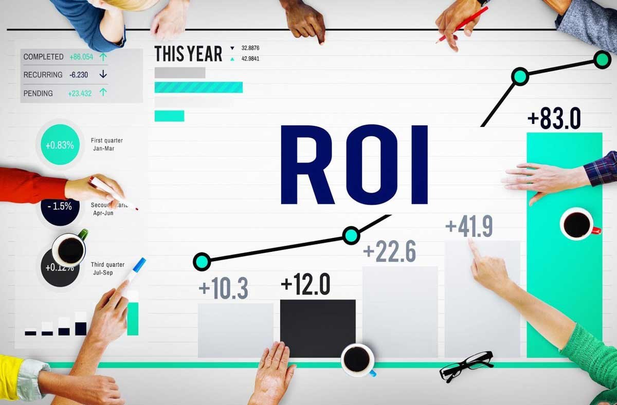 Biểu đồ tăng trưởng tỷ lệ ROI từ chiến lược SEO hiệu quả