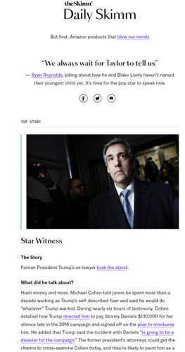 Daily Skimm Example