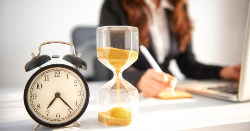 Đồng hồ cát tượng trưng cho dòng chảy không ngừng của thời gian và sự hữu hạn của mỗi khoảnh khắc trong cuộc sống
