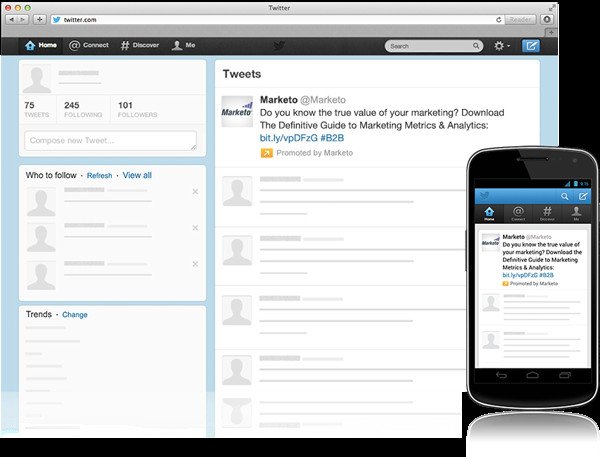 Giao diện một Tweet được Quảng bá trên Twitter