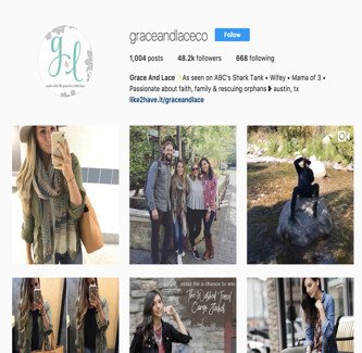 Grace &amp; Lace kể chuyện thương hiệu thông qua các bài đăng đời thường trên Instagram