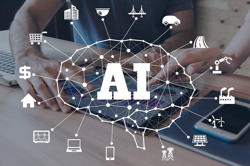 Hình ảnh minh họa khái niệm AI Marketing và cách trí tuệ nhân tạo hỗ trợ tiếp thị