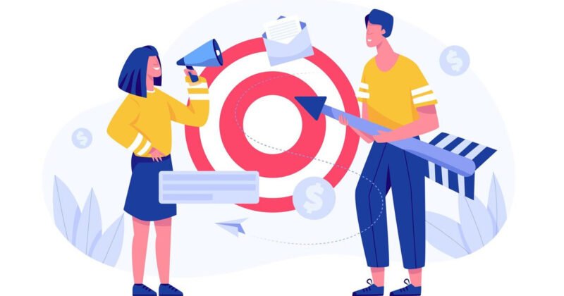 Hình ảnh tượng trưng cho khái niệm thị trường mục tiêu trong marketing