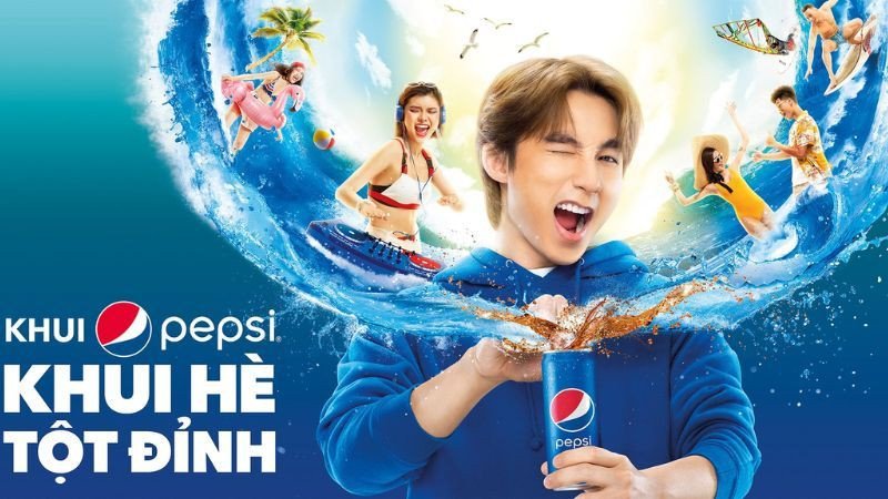 Key Visual của chiến dịch “Khui Pepsi – Khui hè tột đỉnh” của Pepsi