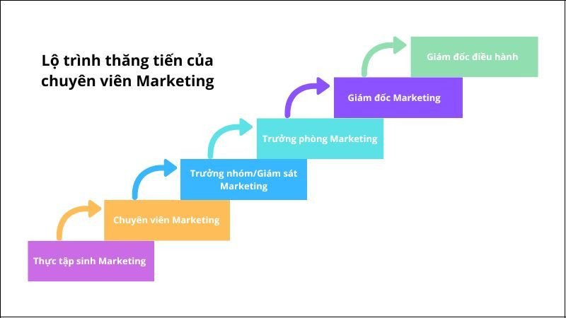 Lộ trình thăng tiến của chuyên viên Marketing