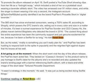 Marketing Brew Newsletter Example