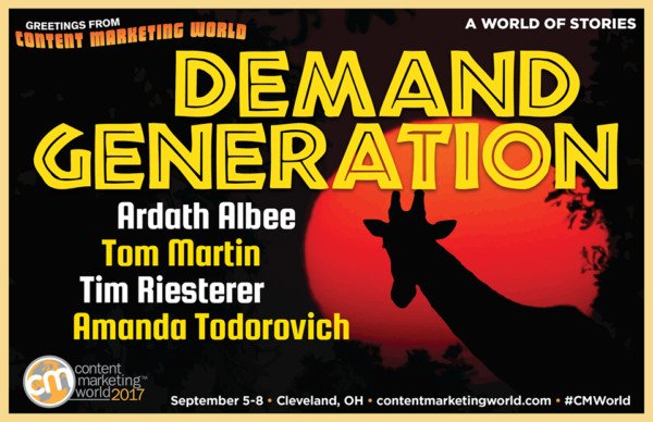Poster sự kiện Content Marketing World quảng bá diễn giả