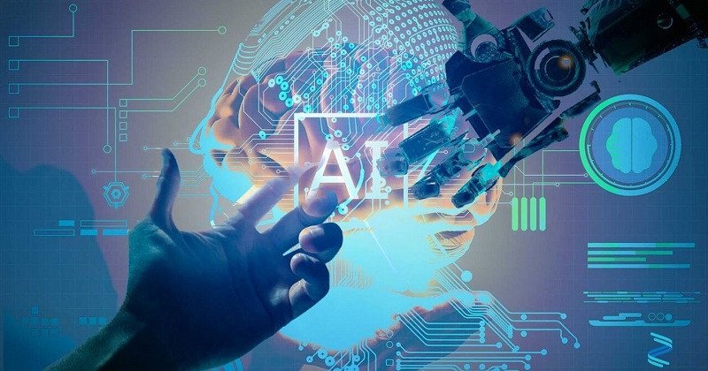 Sơ đồ mô tả quy trình làm việc và các chức năng của AI Marketing trong chiến lược tiếp thị
