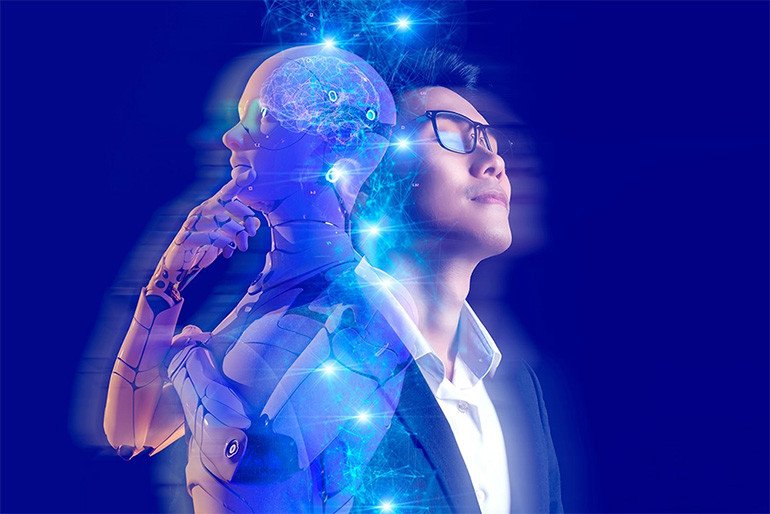 Thế giới ảo Metaverse với người dùng tương tác, thể hiện không gian marketing mới đầy tiềm năng.
