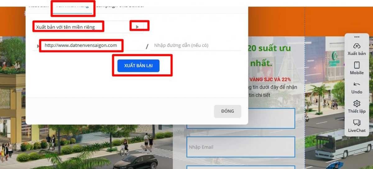 Tối ưu Landing Page với tên miền riêng