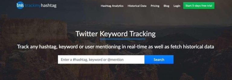 TrackMyHashtag - công cụ phân tích Twitter