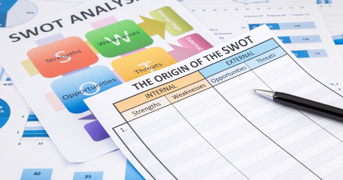 Bảng ma trận SWOT chi tiết giúp phân tích chiến lược.