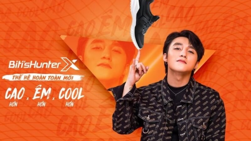 Banner quảng cáo của Biti's truyền tải thông điệp thương hiệu rõ ràng
