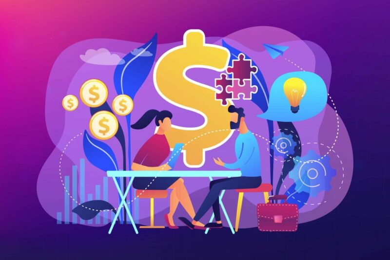 Biểu đồ mô tả quá trình hình thành và phát triển của ngành tài chính qua các thời kỳ lịch sử, từ trao đổi hàng hóa đến sự ra đời của tiền tệ và nhà nước