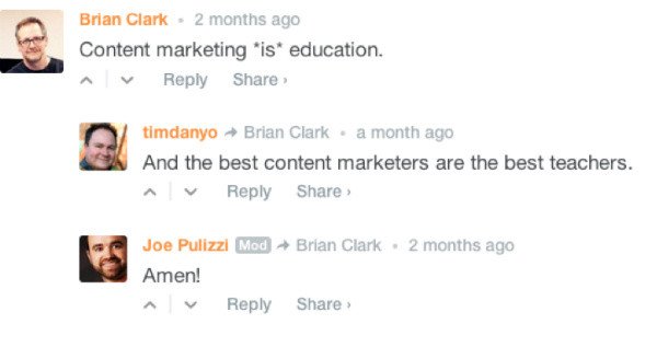 Bình luận về chiến lược Content Marketing giáo dục từ Brian Clark và Tim Danyo