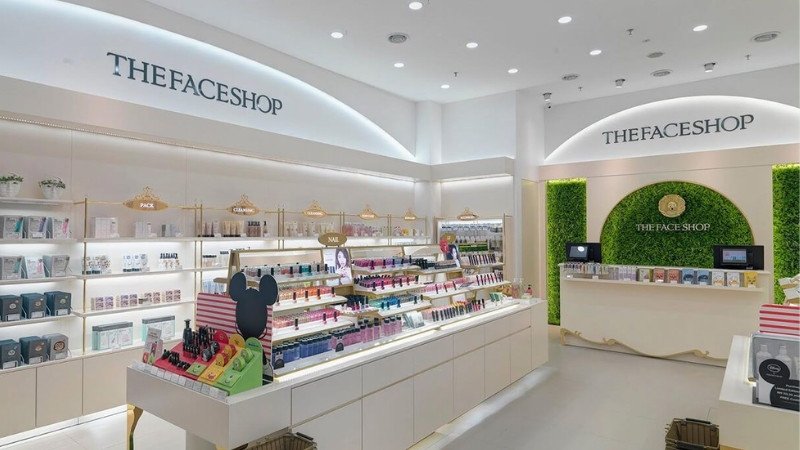 Brand name The Face Shop gợi nhớ sản phẩm chăm sóc da mặt