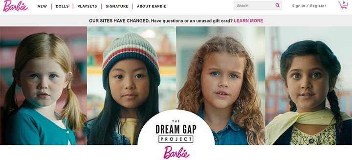 Búp bê Barbie trong chiến dịch Dream Gap của Mattel, minh họa tiếp thị có trách nhiệm xã hội