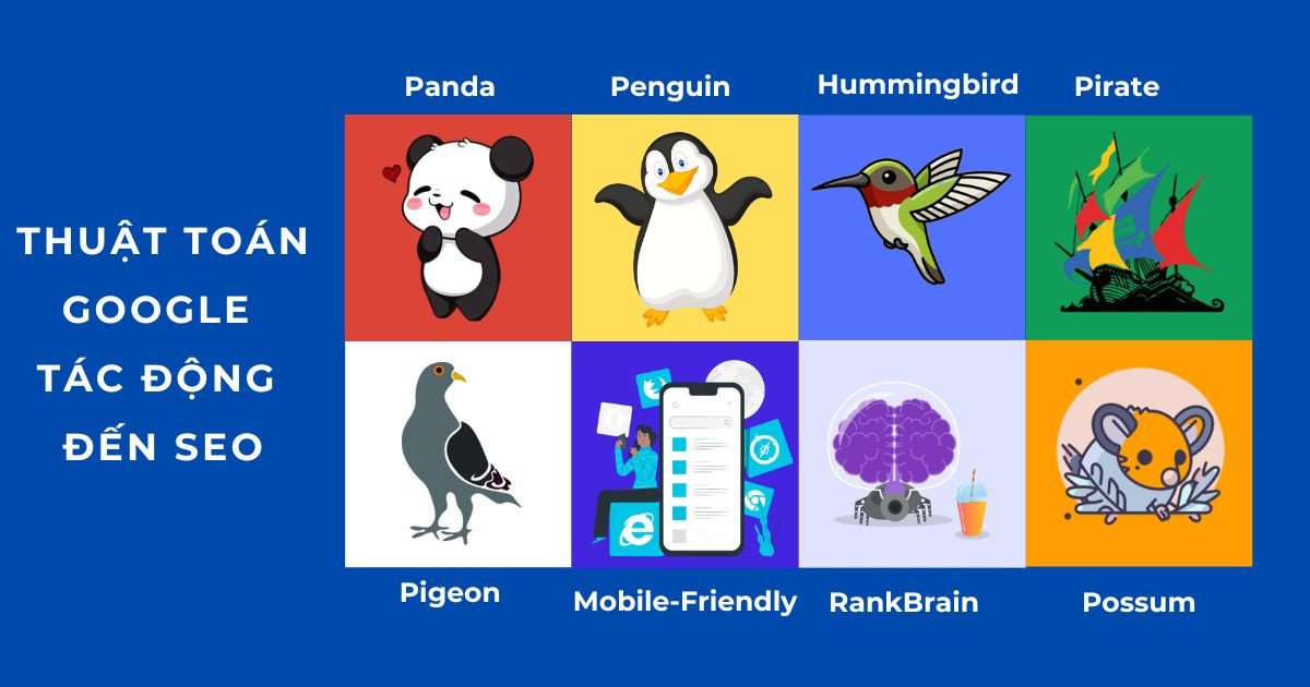 Các thuật toán chính của Google và tác động của chúng đến SEO