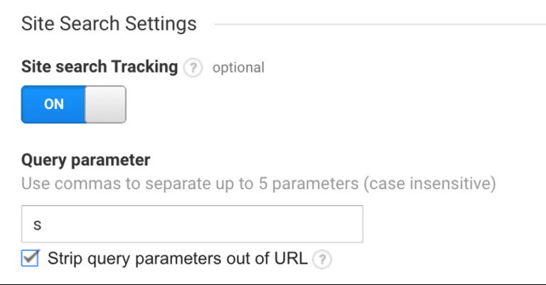 Cài đặt tìm kiếm trang web trong Google Analytics