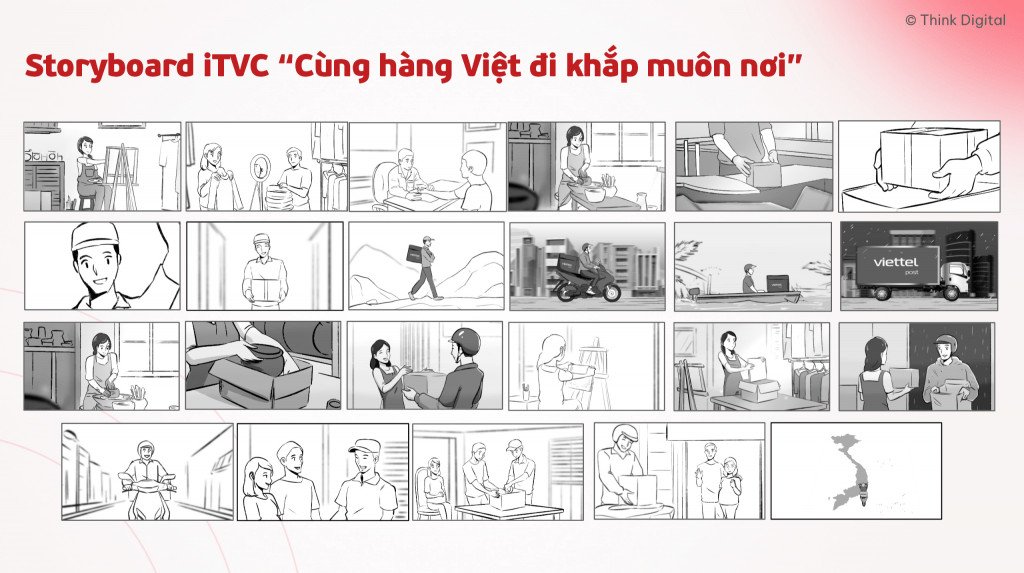 Cảnh trong iTVC Cùng hàng Việt đi khắp muôn nơi của Viettel Post