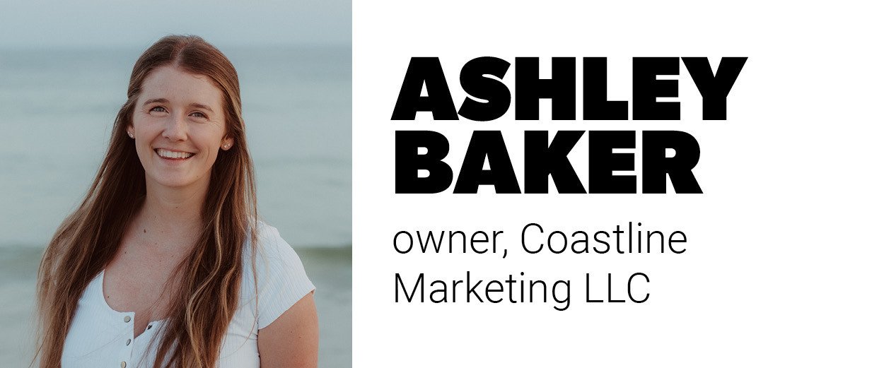 Chân dung Ashley Baker, chủ sở hữu, Coastline Marketing LLC