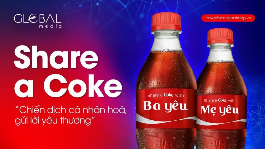 Chiến dịch Share a Coke của Coca Cola minh họa sức mạnh của Viral Marketing qua hình ảnh