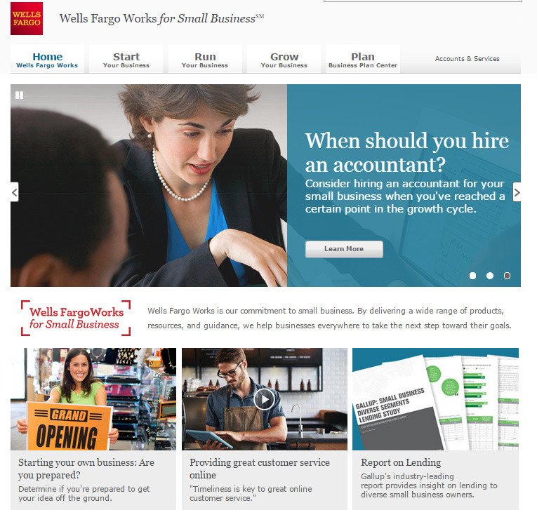 Chiến lược Content Marketing Tài chính của Wells Fargo cho doanh nghiệp nhỏ