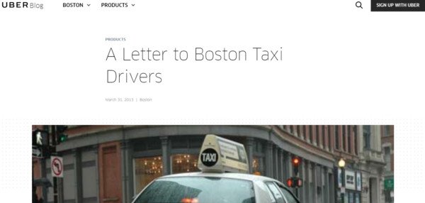 Chiến lược nội dung tiêu cực của Uber