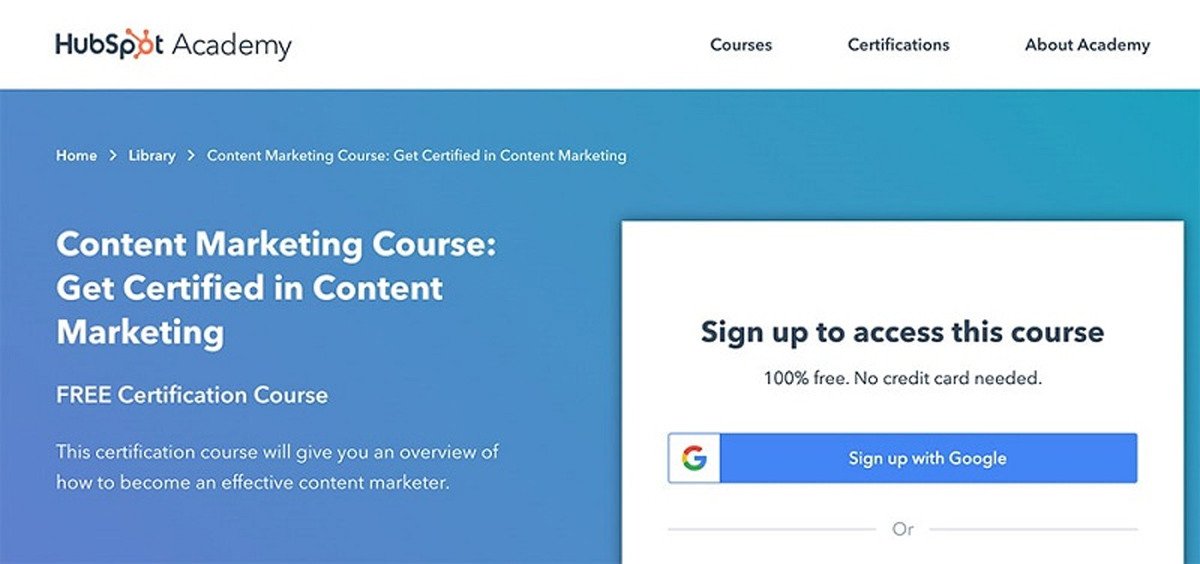 Chứng chỉ Khóa học Content Marketing HubSpot: Phát triển chiến lược nội dung chuyên nghiệp