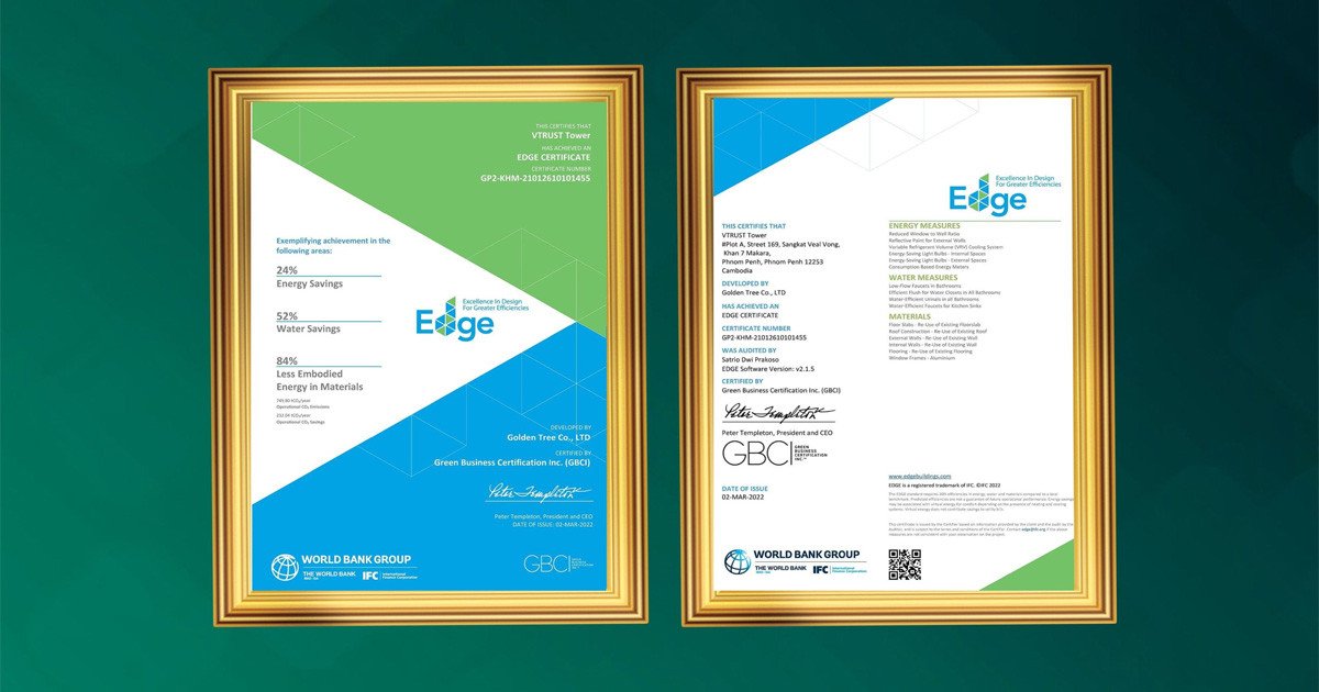 Chứng nhận EDGE thúc đẩy hiệu quả tài nguyên