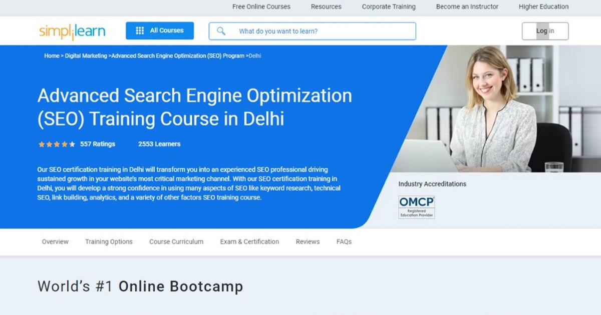 Chương trình đào tạo SEO toàn diện của Simplilearn, dành cho các chuyên gia tiếp thị và chủ doanh nghiệp