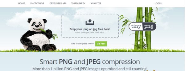 Công cụ nén ảnh Tiny PNG giúp tối ưu tốc độ website