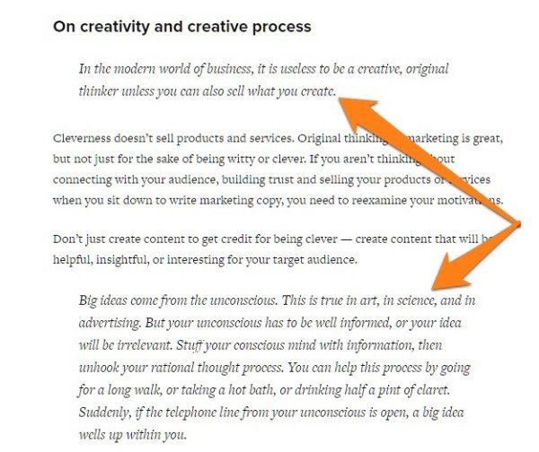 Copyblogger trích dẫn David Ogilvy về sáng tạo nội dung