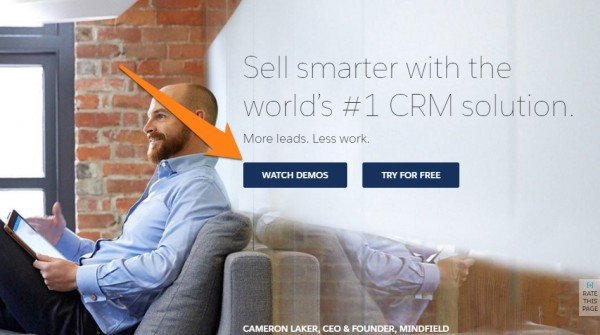 CTA của Salesforce giảm thiểu rào cản cam kết