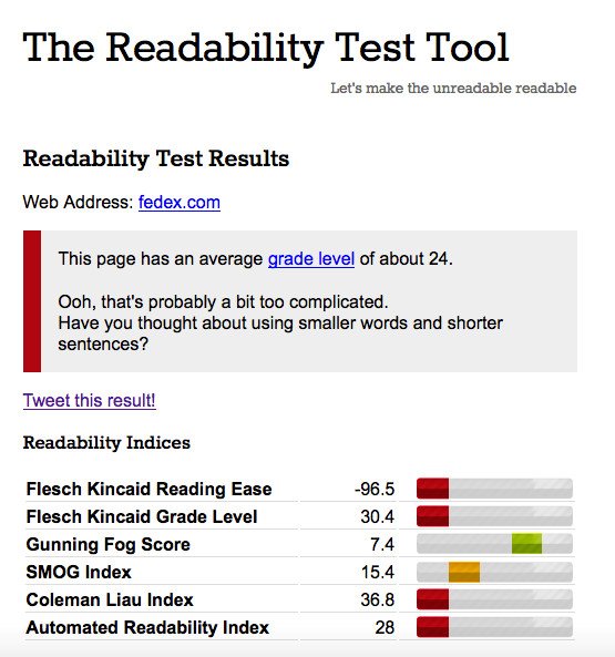 Đánh giá độ phức tạp của văn bản với Readability Test Tool
