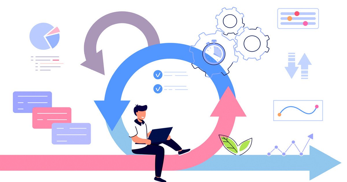 Đồ họa mô tả 12 nguyên tắc phát triển phần mềm Agile, hướng dẫn thực hành hiệu quả