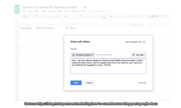 Email giới thiệu mời đóng góp vào bài viết tuyển chọn nội dung cộng đồng của HubSpot