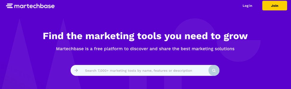 Giao diện công cụ Martechbase, nền tảng dữ liệu marketing
