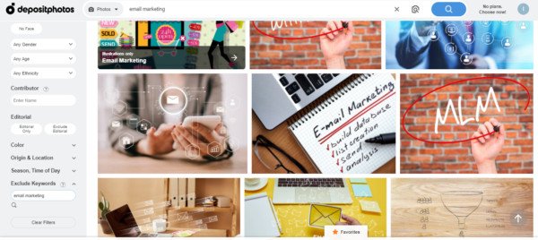 Giao diện Depositphotos - Nguồn cảm hứng hình ảnh cho ý tưởng nội dung