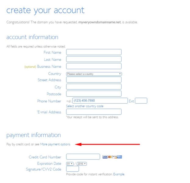 Giao diện minh họa 2 cách tạo Email công ty miễn phí với Bluehost