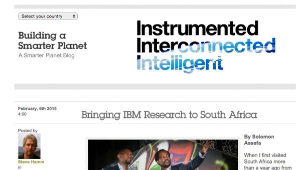 Giao diện một bài viết trên blog IBM, thể hiện nội dung chuyên môn cao và đa dạng chủ đề công nghệ trong chiến lược content marketing.