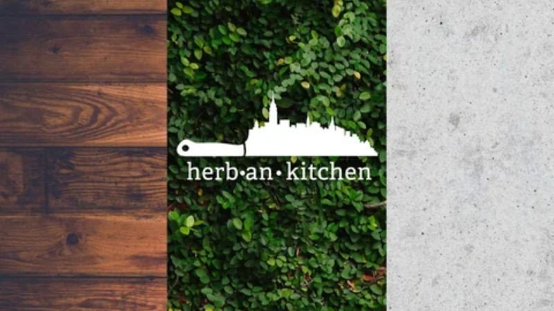 Herban Kitchen Brand Guidelines với sự chú trọng vào quy tắc sử dụng logo và sự tinh tế trong bản sắc thương hiệu.