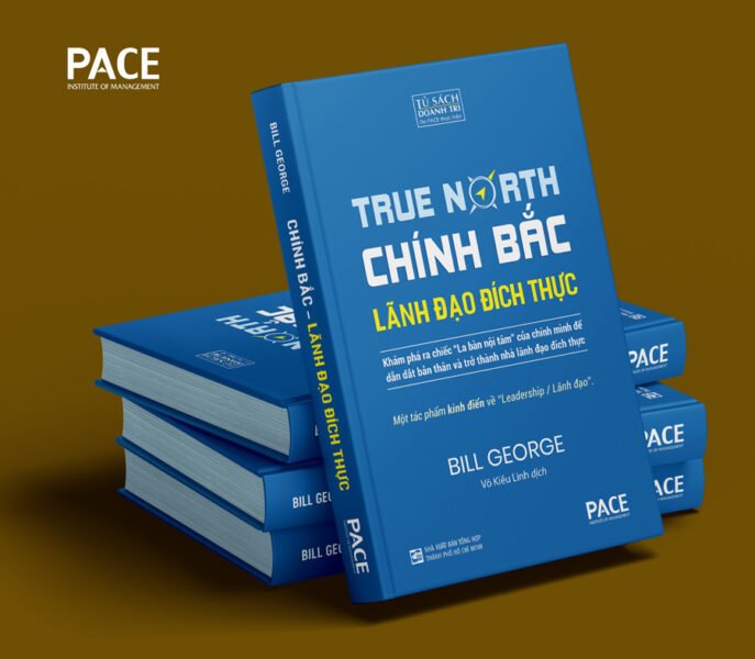 Hình ảnh bìa sách Lãnh đạo đích thực (True North) giúp định hướng phát triển khả năng lãnh đạo. Sách tập trung vào việc tìm kiếm "chính Bắc" nội tâm để đưa ra những quyết định lãnh đạo sáng suốt và xây dựng uy tín.