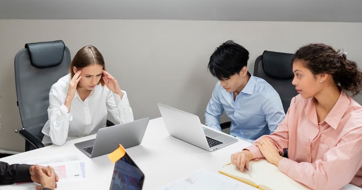 Hình ảnh cảnh báo về những sai lầm thường gặp khi hoạt động teamwork có thể ảnh hưởng đến hiệu suất