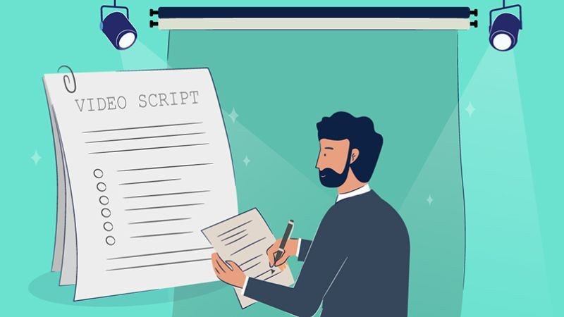 Hình ảnh minh họa quá trình sản xuất video từ kịch bản