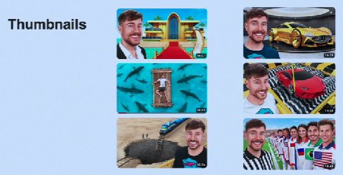 Hình ảnh thumbnail video của MrBeast với tiêu đề và hình ảnh thu hút sự chú ý của người xem, một ví dụ điển hình về móc câu nội dung hiệu quả.