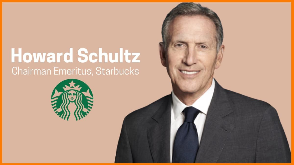 Howard Schultz: CEO Starbucks chú trọng trải nghiệm khách hàng