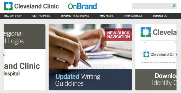 Hướng dẫn thương hiệu của Cleveland Clinic OnBrand
