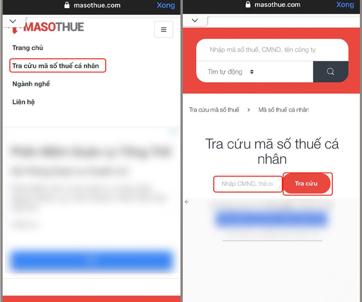 Hướng dẫn tra cứu mã số thuế cá nhân trên Masothue.com